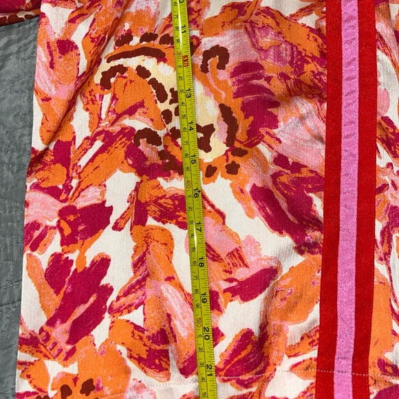 THML Orange and Pink Floral Blouse vibrant color! - Picture 4 of 4
